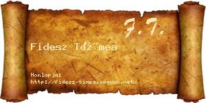Fidesz Tímea névjegykártya